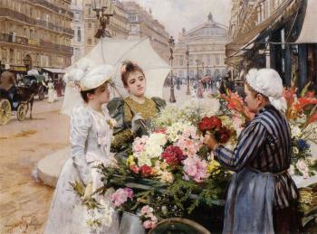 Louis Marie De Schryver : The Flower Seller III
